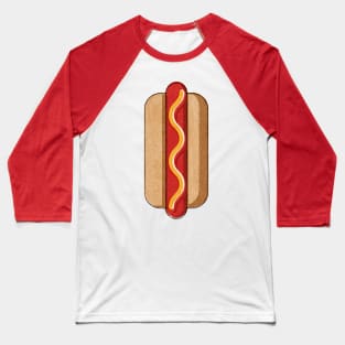 FAST FOOD / Hot Dog Baseball T-Shirt